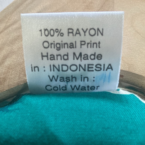 Vintage Bali Moon Kidz Girls Batik Gecko Lizard Dress Large 12-14 90's Y2K - Picture 7 of 12